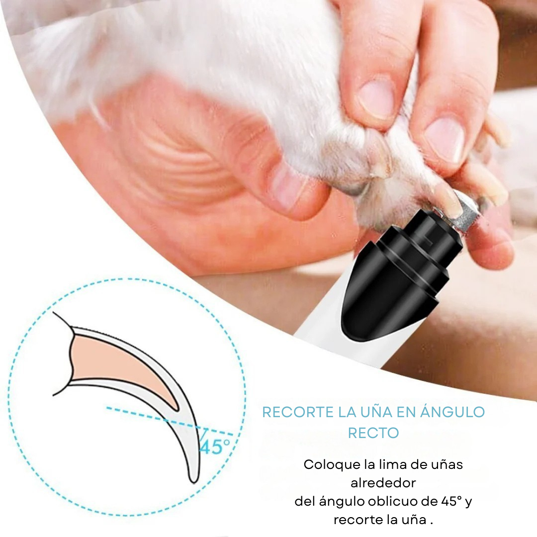 Petycure™Lima de Uñas Eléctrica Ultrasilenciosa - Fácil, Rápido y Seguro